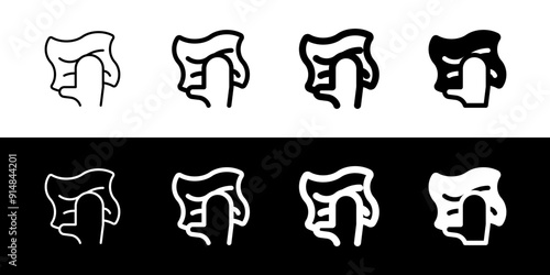 Editable wipe clean hand vector icon. Part of a big icon set family. Perfect for web and app interfaces, presentations, infographics, etc