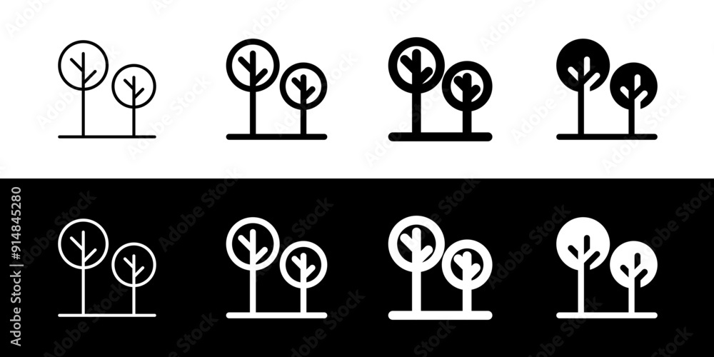 Editable trees, plants vector icon. Property, real estate, construction, mortgage, interiors. Part of a big icon set family. Perfect for web and app interfaces, presentations, infographics, etc Editable trees, plants vector icon. Property, real estate, construction, mortgage, interiors. Part of a big icon set family. Perfect for web and app interfaces, presentations, infographics, etc