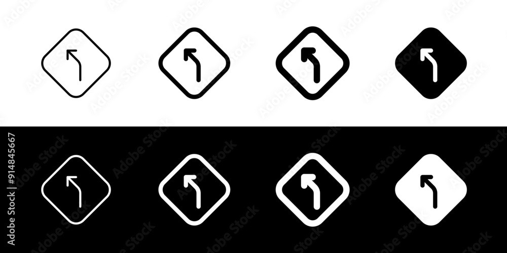 Editable curve left arrow vector icon. Map, location, navigation. Part of a big icon set family. Perfect for web and app interfaces, presentations, infographics, etc Editable curve left arrow vector icon. Map, location, navigation. Part of a big icon set family. Perfect for web and app interfaces, presentations, infographics, etc