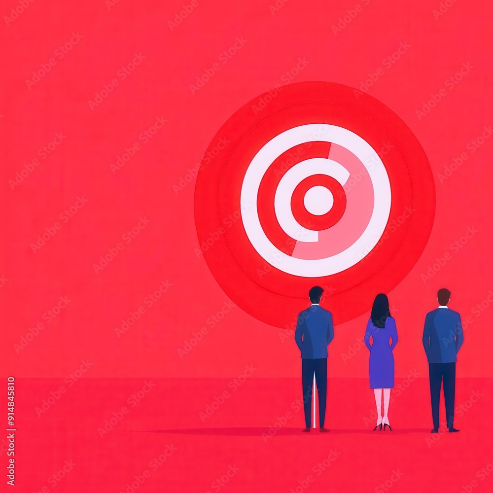 Strategic goals, collaborative planning, flat design illustration Strategic goals, collaborative planning, flat design illustration