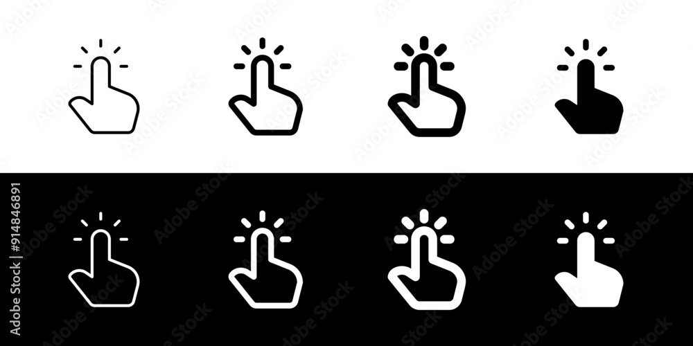 Editable one finger tap vector icon. Part of a big icon set family. Perfect for web and app interfaces, presentations, infographics, etc Editable one finger tap vector icon. Part of a big icon set family. Perfect for web and app interfaces, presentations, infographics, etc