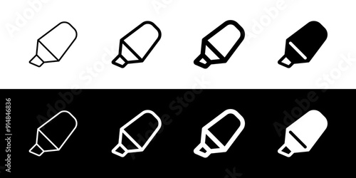 Editable highlighter pen vector icon. Part of a big icon set family. Perfect for web and app interfaces, presentations, infographics, etc
