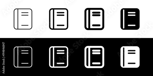 Editable book, notebook, textbook, journal vector icon. Part of a big icon set family. Perfect for web and app interfaces, presentations, infographics, etc