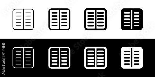 Editable file column vector icon. Part of a big icon set family. Perfect for web and app interfaces, presentations, infographics, etc