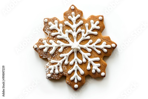 gingerbread cookie white background