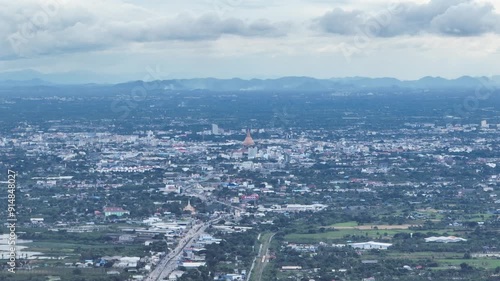 city under the cloud with storm in comming feel like adventure so far form home
