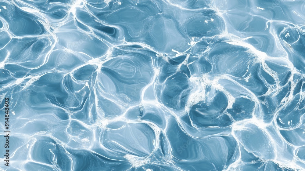 Serene Blue Water Surface with Gentle Waves and Ripples Serene Blue Water Surface with Gentle Waves and Ripples
