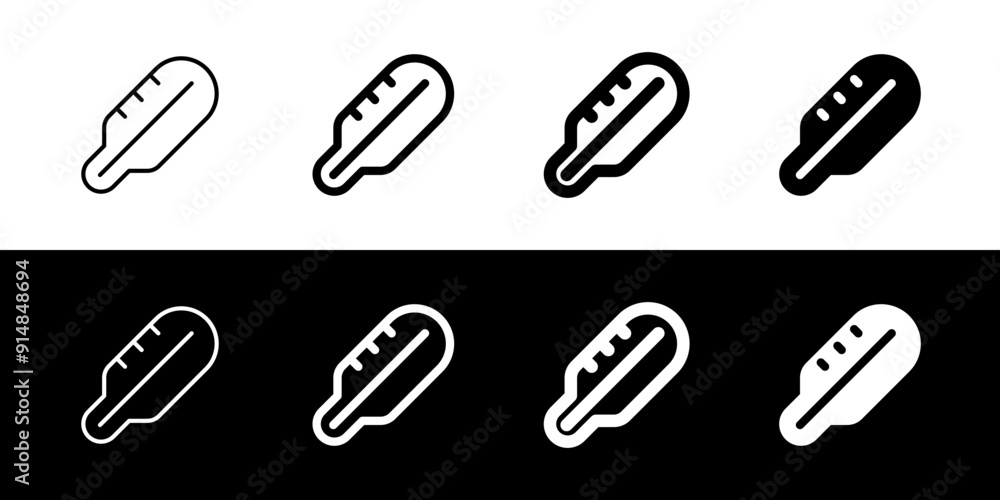 Editable thermometer vector icon. Part of a big icon set family. Perfect for web and app interfaces, presentations, infographics, etc Editable thermometer vector icon. Part of a big icon set family. Perfect for web and app interfaces, presentations, infographics, etc