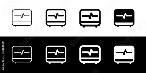 Editable ekg, heartbeat vector icon. Part of a big icon set family. Perfect for web and app interfaces, presentations, infographics, etc