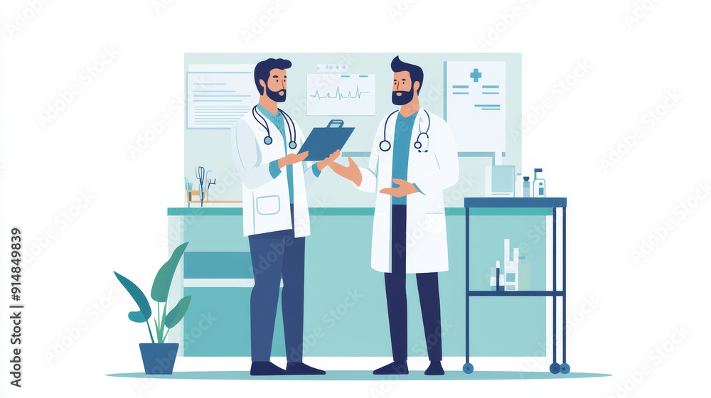 Depict a patient and a doctor in a consultation, with the doctor providing reassurance and care, highlighting the trust in the healthcare professional's expertise and compassion. - Depict a patient and a doctor in a consultation, with the doctor providing reassurance and care, highlighting the trust in the healthcare professional's expertise and compassion. -