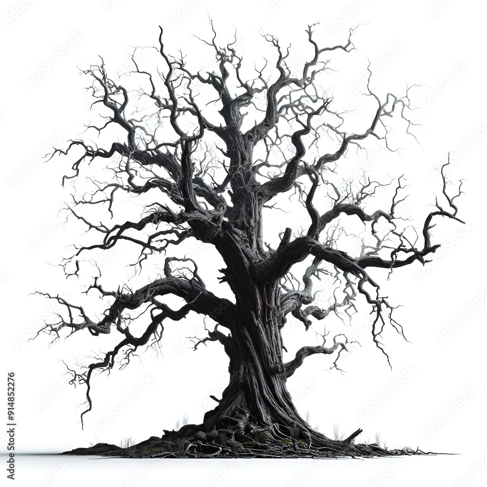 Fototapeta premium silhouette of a tree