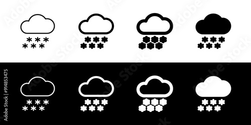 Editable heavy snowfall vector icon. Part of a big icon set family. Perfect for web and app interfaces, presentations, infographics, etc