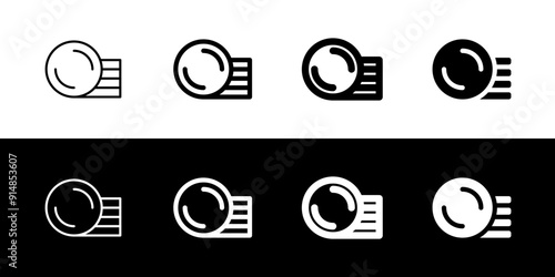 Editable money, coin stack vector icon. Part of a big icon set family. Perfect for web and app interfaces, presentations, infographics, etc