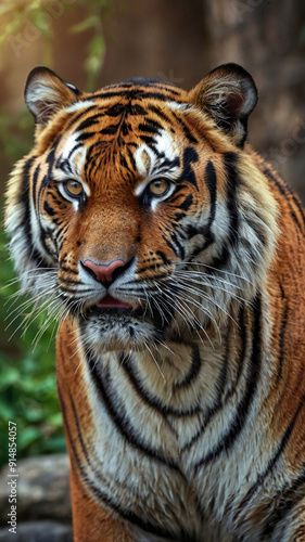 white bengal tiger in zoo