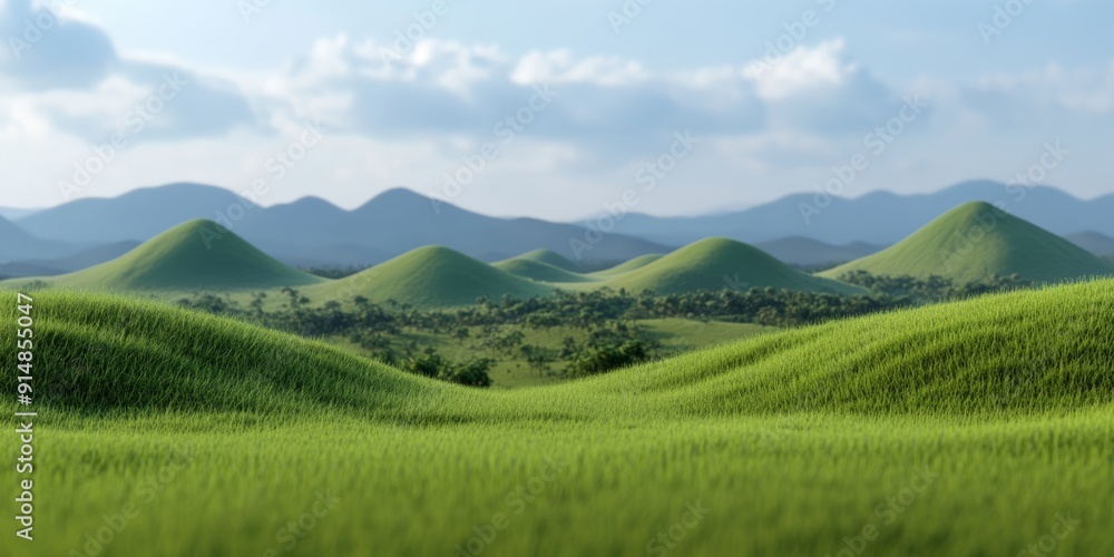 3d model of mountains, green color 3d model of mountains, green color