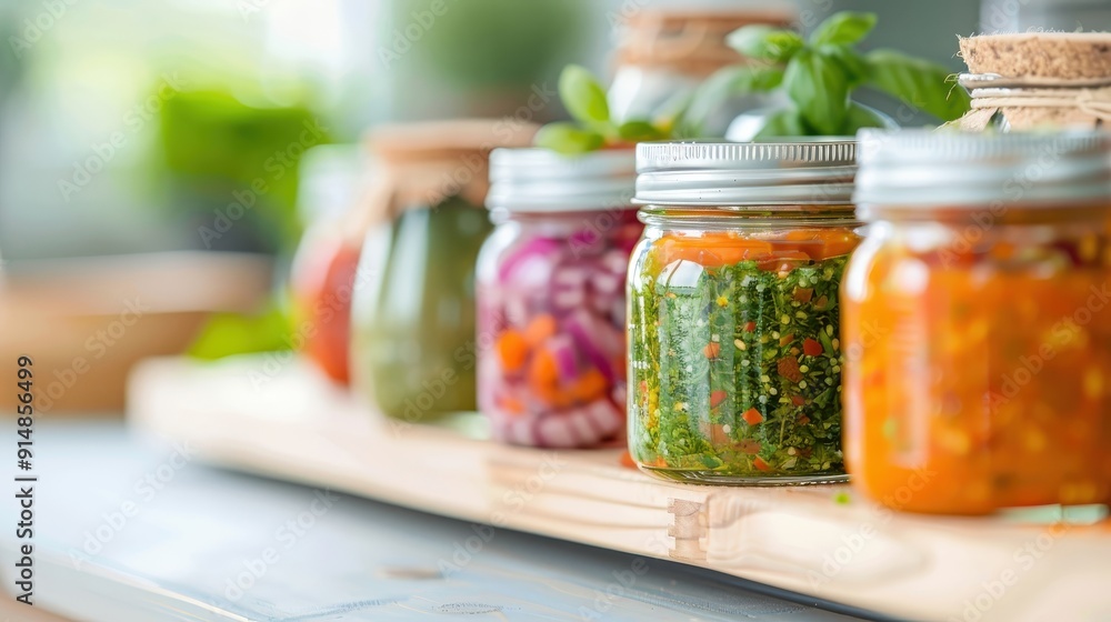 Various brands of salsa verde in glass jars on a pantry shelf, featuring vibrant labels and different packaging styles. Various brands of salsa verde in glass jars on a pantry shelf, featuring vibrant labels and different packaging styles.