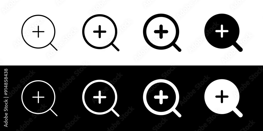 Editable vector zoom in icon. Part of a big icon set family. Perfect for web and app interfaces, presentations, infographics, etc Editable vector zoom in icon. Part of a big icon set family. Perfect for web and app interfaces, presentations, infographics, etc