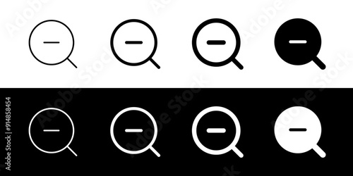 Editable vector zoom out icon. Part of a big icon set family. Perfect for web and app interfaces, presentations, infographics, etc