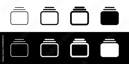 Editable vector cascade, stack view icon. Part of a big icon set family. Perfect for web and app interfaces, presentations, infographics, etc