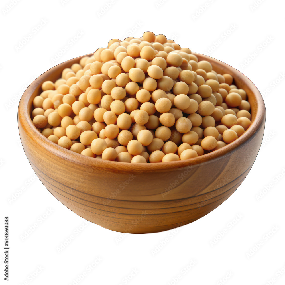 Soybeans in a bowl isolated on transparent background Soybeans in a bowl isolated on transparent background