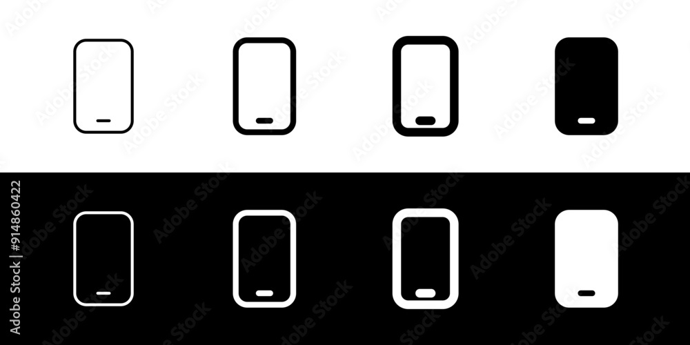 Editable vector blank smartphone screen icon. Part of a big icon set family. Perfect for web and app interfaces, presentations, infographics, etc Editable vector blank smartphone screen icon. Part of a big icon set family. Perfect for web and app interfaces, presentations, infographics, etc