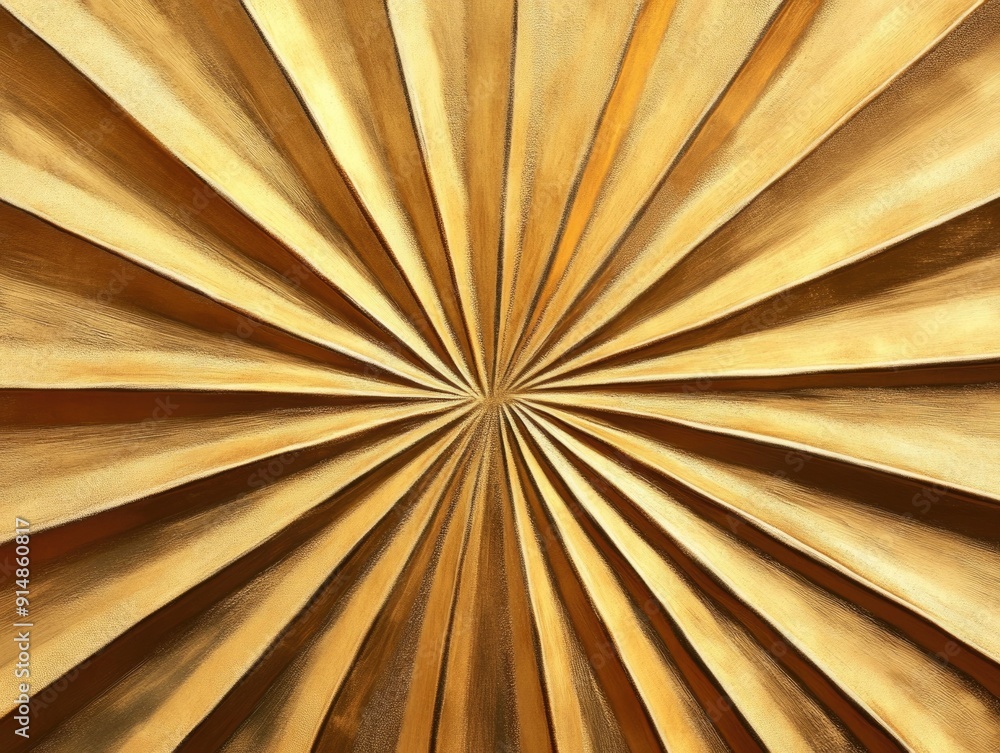 Obraz premium Exquisite Sunburst Design in Resplendent Gold and Silver Evoking the Glamour and Dynamism of the Art Deco Revival Radiant and Captivating Geometric Pattern for Luxury Branding Fashion