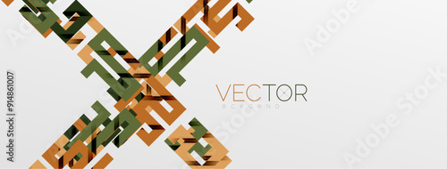 Color bend lines with shadow texture effect. Vector Illustration For Wallpaper, Banner, Background, Card, Book Illustration, landing page