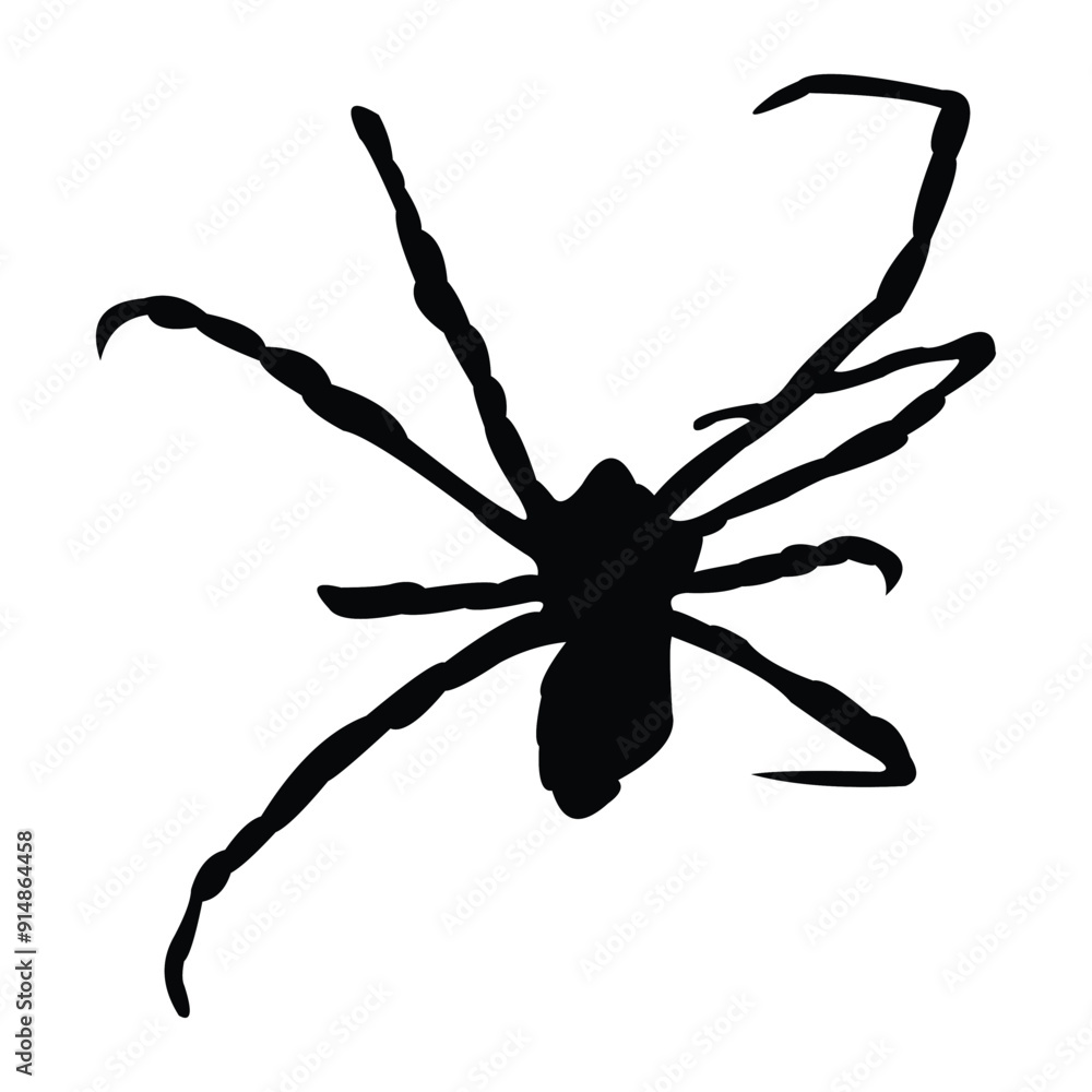 Obraz premium insect silhouette vector design in black on a white background