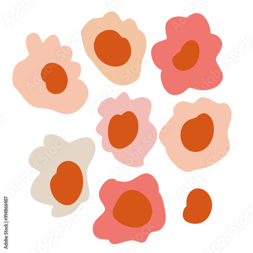 Abstract Floral Illustration Decorative
