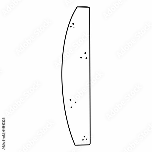 doodle style nail file. tool for work of manicure master