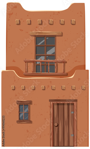 Traditional Mexican Adobe House
