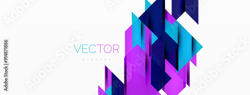 Speed and sport geometric background. Color lines dynamic template for wallpaper, banner, background or landing