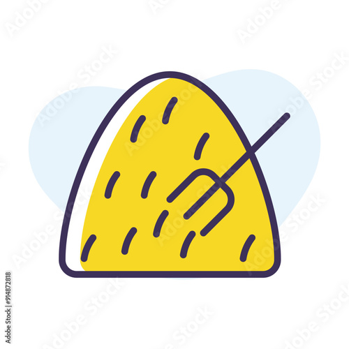 Haystack vector icon