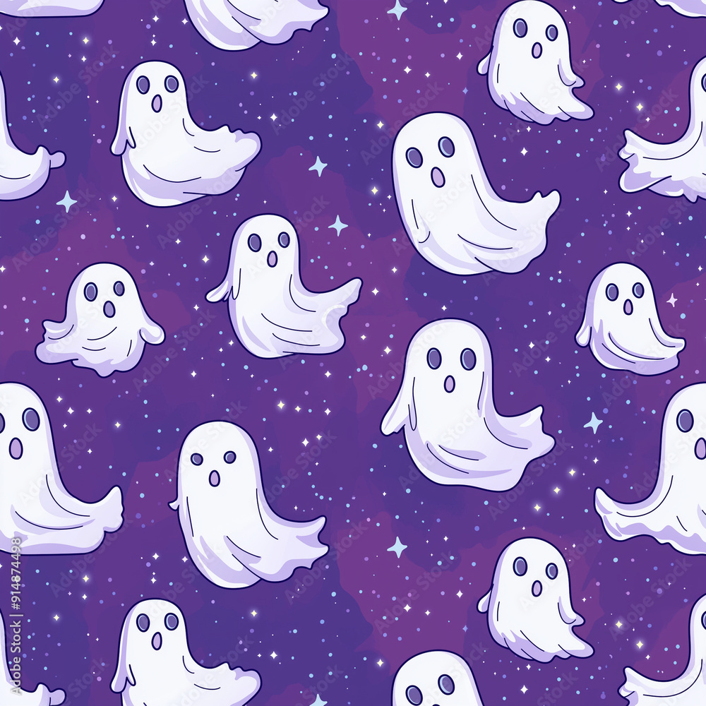 Cartoon Trick or Treat Halloween Seamless Pattern Collection Digital Download Cartoon Trick or Treat Halloween Seamless Pattern Collection Digital Download