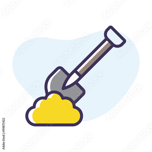 Shovel vector icon