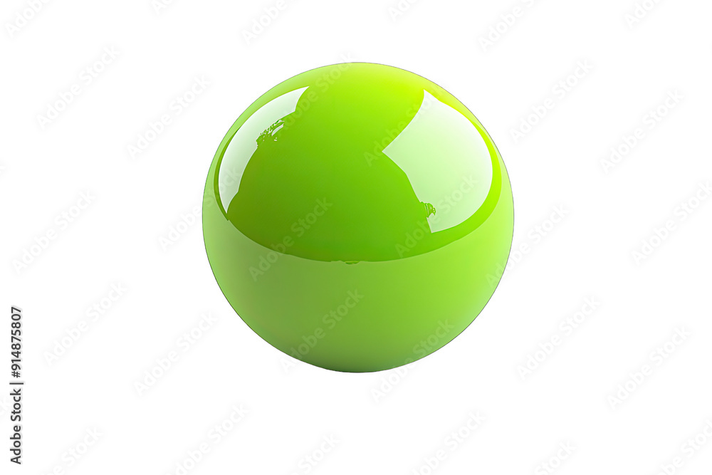 Green Ball isolated on a white background Green Ball isolated on a white background