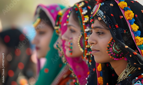 gujarat day background people celebrating