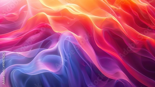 Bright, gradient backgrounds with fluid transitions