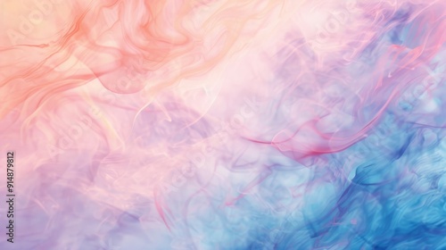 Abstract Pastel Smoke Effect with Gradient Colors