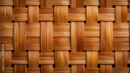 Basket weave pattern, natural material, repeating design Background photo