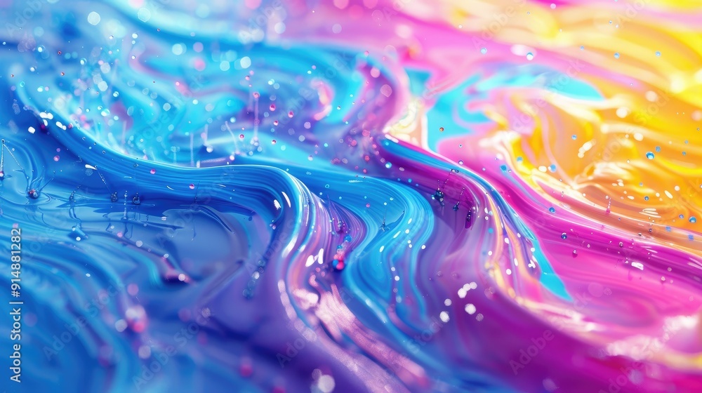 Bright gradient with liquid-like texture Bright gradient with liquid-like texture