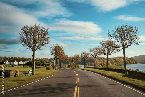 Scenic Vacation Getaway Road