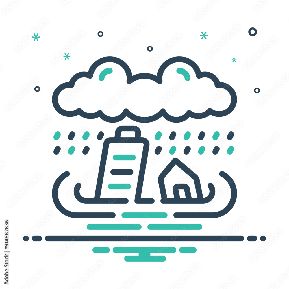 Mix icon for flooding