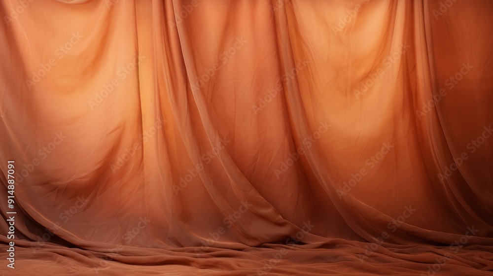 Obraz premium Sumptuous linen textile background with elegant and graceful folds for a sophisticated touch