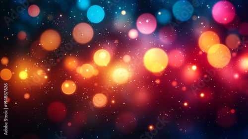 Set of images featuring an abstract cream background with bokeh lights, perfect for festival and celebration visuals, isolated on transparent background, Generative AI