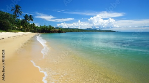 Amazing beach in Trancoso, Porto Seguro, Bahia photo