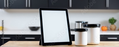 Wallpaper Mural  kitchen with a table and jars beside it that contains food, Torontodigital.ca