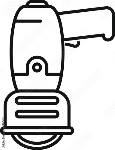 Simple icon of a floor polisher cleaning the floor with rotating pads