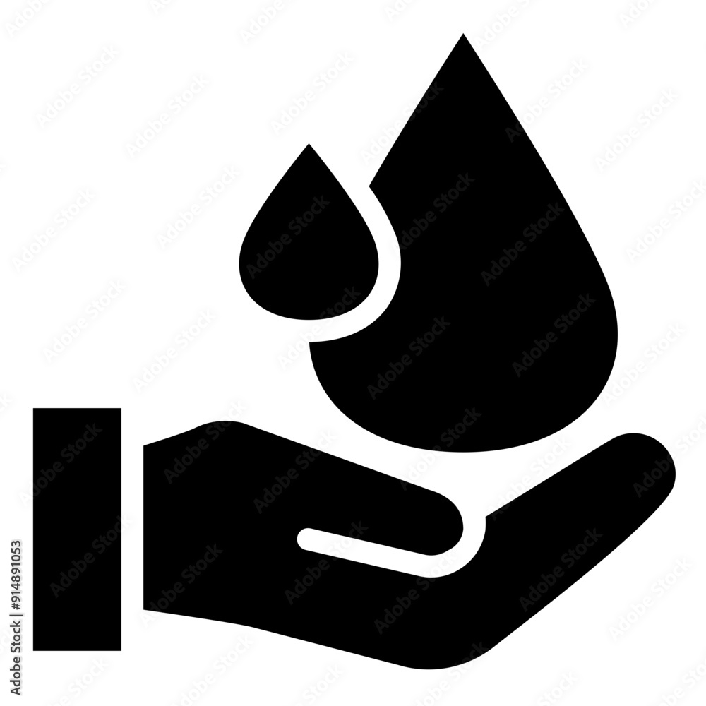 Save Water Icon, Glyph style icon vector illustration, Suitable for website, mobile app, print, presentation, infographic and any other project. Save Water Icon, Glyph style icon vector illustration, Suitable for website, mobile app, print, presentation, infographic and any other project.