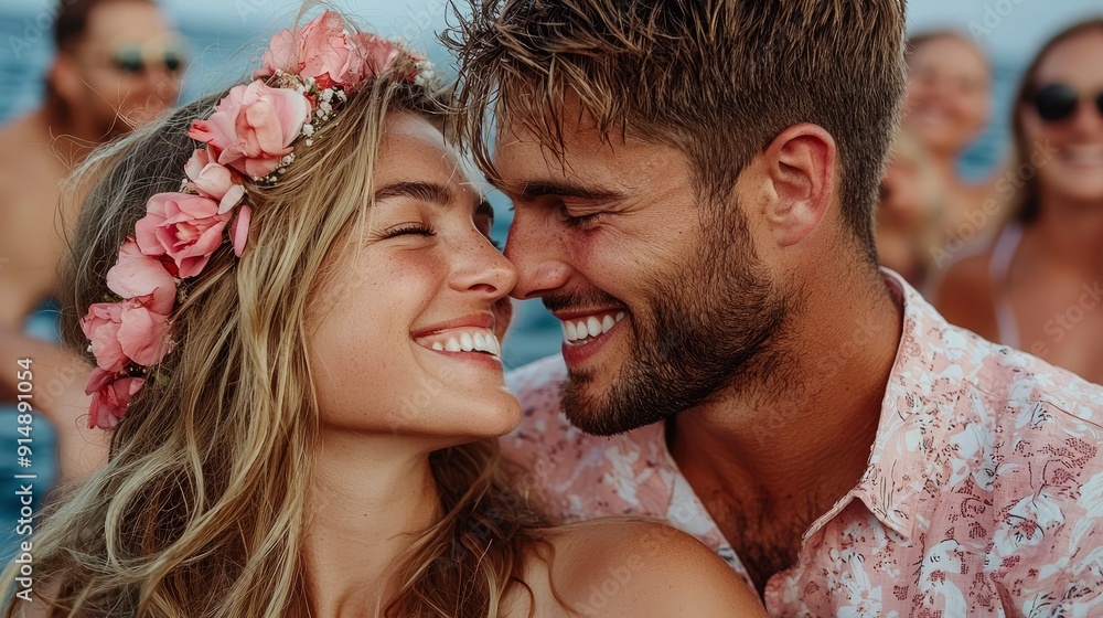 Couple enjoying a romantic beach dance, getaway, love Background Couple enjoying a romantic beach dance, getaway, love Background